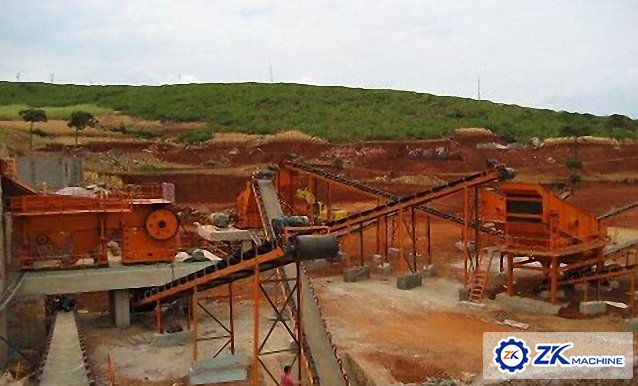 50-70 tph Gold Ore Crushing Plant in Pakistan