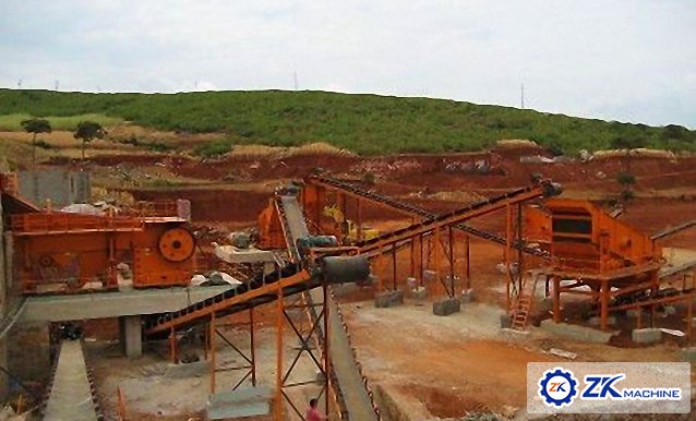 50-70 tph Gold Ore Crushing Plant in Pakistan