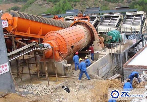 Production Process of ore beneficiation plant